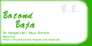 botond baja business card